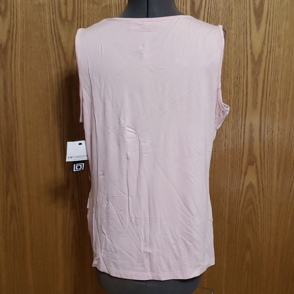 Liz Claiborne  - Light Pink Ruffle Tank - Ladies Medium - Picture 10 of 14